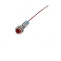SEGNALATORE LUMINOSO METALLICO 12V ROSSO