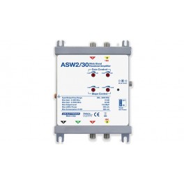 Amplificatore di testa WIDE BAND 2 vie - Guad. 30dB + Alimentatore