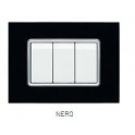 PLACCA VETRO JOY 5004BL-2 4P NERO