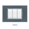 PLACCA VETRO GEM 6003BL-3 3P GRIGIO