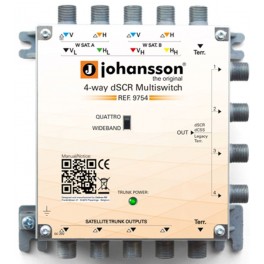 Multiswitch dCSS 5 ingr. 4 uscite IBRIDO Multiswitch dCSS 5 ingr. 4 uscite - Ibrido   quattro o wideband