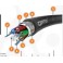 CAVO OPTIX ZKS-XOTKtsFf 2.5KN 12J 652D 2T6F FIBRA 12 FIBRE DA  ESTERNO  MONOMODALE