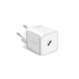 CARICABATTERIE ultrarapido GaN da 20 W Caricatore caricabatterie ultrarapido GaN da 20 Watt Power Delivery BIANCO