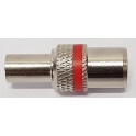 SPINA IEC AD AVVITARE METALLO 5MM ROSSA PER CAVI DIAM. 5          BOXIEC501ASP