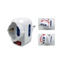 ADATTATORE ROTANTE SPINA  16A/2 PRESA  10-16A+1TRIP.-INT. UNITRONIC