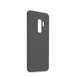 Puro Cover in Silicone Liquido con interno in microfibra  per Samsung Galaxy S9+ 6.2" Grigio