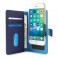 Puro Custodia PU Univ Large con Aggancio Scorrevole Regolabile+1Tasca Banconote+3Vani Carta Blu