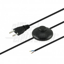 CAVO RETE 2X0,75 L.3m NERO - INT.PED. PB