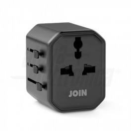 Adattatore da viaggio universale Adattatore universale con presa di ricarica USB-A e USB-C 2,1A max
