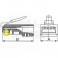 Spina modulare 8P8C cavo flessibile cat5 Spina modulare 8P8C per cavo flessibile per cat5