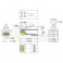 Spina RJ45 8P8C Cat.6 UTP AWG24-26 Pass Spina RJ45 8P8C Cat.6 passante - UTP Barattolo da 25pz.