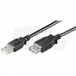 CAVO SPINA  USB PRESA USB  1.8m NERO POL PROLUNGA USB  DA 1,8 MT   Cavo USB 2.0 da USB tipo-A maschio a USB tipo-A femmina - 0,4