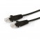 Cavo Patch Cat6 0.5m U/UTP Nero Cu PB