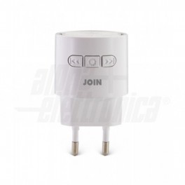 Ricevitore aggiuntivo campanello wirelem Ricevitore aggiuntivo campanello wireless bianco con pulsante cinetico, fino a 180m