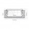 Profilo Allum.e cover PC Opaco 2m Pr/pz