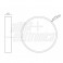Plafoniera Led 16W 3000K Bianca 230Vac
