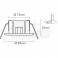 SUPPORTO LAMP.LED ORO GU5,3+CA