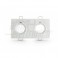 SUPPORTO 2XLAMP.LED BIANCO GU1