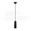 Lampada a sospensione GU10 con diffusor0 Lampada a sospensione GU10 con diffusore tubolare - Nero - Stilo GU10