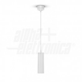 Lampada a sospensione GU10 con diffusor0 Lampada a sospensione GU10 con diffusore tubolare - BIANCA  - Stilo GU10