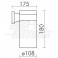 SUPPORTO PER LAMPADA GRIGIO IP