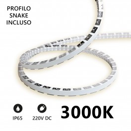 Striscia LED Snake  5m IP65 220V 3000K