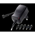 ALIMENTATORE 600MA STAB ,REGOLABILE Alimentatore Switc.3-4.5-5-6-7.5-9-12 VDC 600mA