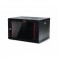 Armadio Rack a muro 19'' - 6 unità 600x450 - Porta in vetro - Nero - Disassemblato