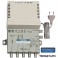 AMPLIFICATORE 1X UHF 30/40dB 5G 21-32/34 FILTRO LTE 5G INTEGRATO Amplificatore multibanda da interno, serie pressofusione, ALTA