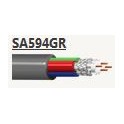 CAVO  SAT TV 4 X SA59 UNICA GUAINA 5MM SAT 4 X SA 59 CW GRIGIO BOBINA DA 100 METRI  5 COLORI