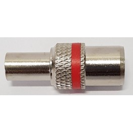 SPINA IEC AD AVVITARE METALLO 5MM ROSSA PER CAVI DIAM. 5          BOXIEC501ASP