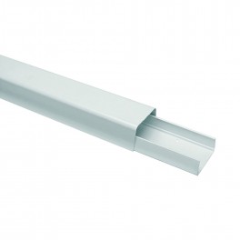 CANALINA 2mt IN PLASTICA BIANCA 40x25mm
