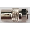 ADATTATORE F SPINA/IEC PRESA IN OTTONE ADATTATORE F SPINA/IEC PRESA IN OTTONE NICHELATO