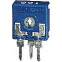 TRIMMER PASSO 5 VERT. 2,2KOHM TRIMMER A STRATO DI CARBONE ACP 10X10 MONTAGGIO VERTICALE REGOLAZIONE ORIZZONTALE ROTORE CON TAGLI