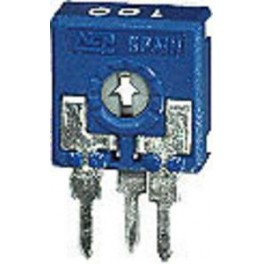 TRIMMER PASSO 5 VERT. 2,2KOHM TRIMMER A STRATO DI CARBONE ACP 10X10 MONTAGGIO VERTICALE REGOLAZIONE ORIZZONTALE ROTORE CON TAGLI