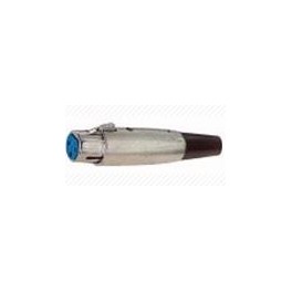 PRESA MICROFONICA XLR  3 POLI ST. PRESA CANON VOLANTE     PRESA 3 POLI PER MICROFONO TIPO STANDARD