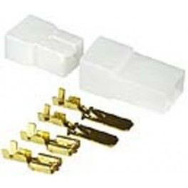 CONNETTORE A FASTON 2 VIE KIT BLOCCHETTI MASCHIO-FEMMINA 2P