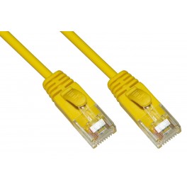 CAVO RETE CAT.6 UTP 0,5MT GIALLO CAVO RETE CATEGORIA 6 NON SCHERMATO UTP COLORE GIALLO HALOGENFREE