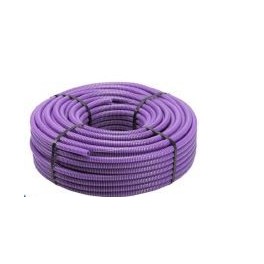 CORRUGATO D.20mm ROLLA 100mt PVC VIOLA RINFORZATO  SYCP20100