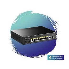SWITCH POE UPLINK 100W DI ALIM.POE 8PORT