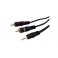 CAVO SPINA  3,5 MM-2X SPINA RCA 5 METRI GOLD PLASTIC BOX