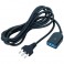 PROLUNGA SP.16A+T PRESA 10/16A+T NERA 5 Prolunga spina 16a+t - presa 10/16a+t NERA