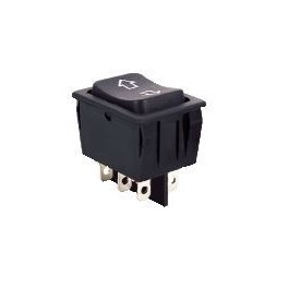 DEVIATORE A BASCULA BIPOLARE PER AUTO DEVIATORE A BASCULA BIPOLARE PER AUTO NERO (MOM)-OFF-(MOM) Dimensioni Corpo	31x25x16 mm