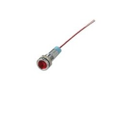 SEGNALATORE LUMINOSO METALLICO 12V ROSSO