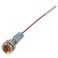 SEGNALATORE LUMINOSO METALL LED 12V GIAL GIALLO