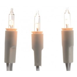 CATENA 100 MINI LED B.CALDO CLASSIC 15MT CAVO BIANCO** IP20 -USO INTERNO-