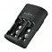 CARICA BATTERIE STANDARD AAA+AA+9V REXER BAC01 - Caricabatterie ni-mh/ni-cd per aa/aaa/9v