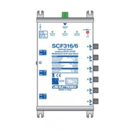 Multswitch 6 uscite dCSS/Legacy+TVcon ricevitore ottico integrato + Alimentatore