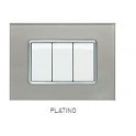 PLACCA VETRO JOY 5003BL-8 3P PLATINO