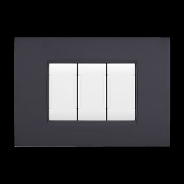 PLACCA TECNOPOL. ART 8003-02 3P NERO